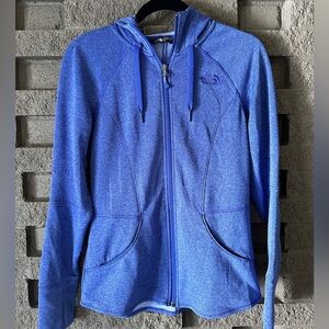 North Face hooded zip up jacket